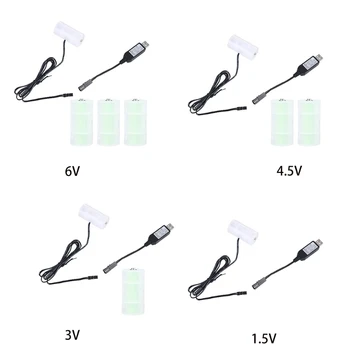 USB-C Baterie Eliminator Cablu Înlocui 1-4buc C Dimensiunea de 1,5 V Baterii pentru Ceasuri, Telecomenzi, Jucării Electronice Devic 16