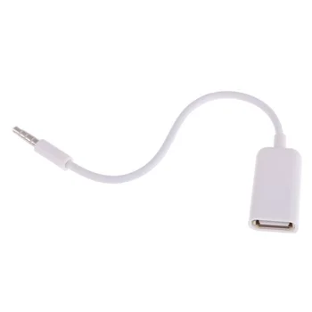 USB de sex Feminin să AUX de 3,5 mm tata-Jack Plug o Convertor Adaptor Cablu de Date