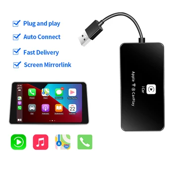 USB Wireless CarPlay Dongle cu Fir Android Auto AI Cutie MirrorLink Auto Multimedia Player Bluetooth Auto Connect Carplay Adaptor