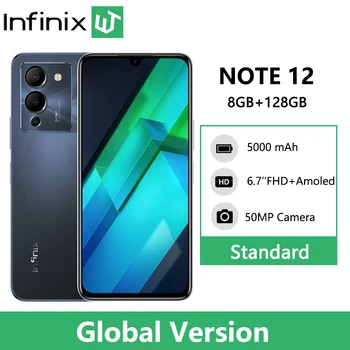 Versiune globală infinix NOTA 12 Smartphone Android 12 Telefon Mobil 50MP Triplă Camera Helio G96 Gaming Procesor 6.7