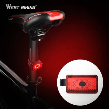 VEST BIKING rezistent la apa Stop Bicicleta de Echitatie din Spate de lumină LED-uri USB Reîncărcabilă Mountain Bike Ciclism Casca Lumină Biciclete Lampa 2