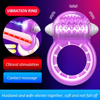 Vibratoare penis inel penis inel stimulator clitoris erectie masaj moale vibratoare ejaculare întârziată adult jucarii sexuale de cuplu