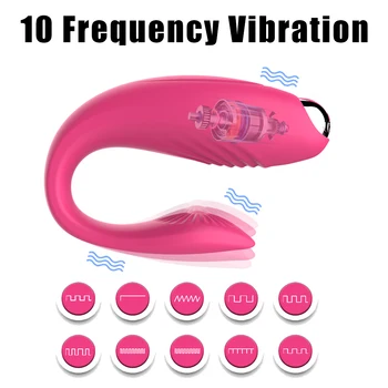 Vibrator Jucării pentru Adulți Pentru Cupluri USB Reîncărcabilă Vibrator punctul G U Silicon Stimulator Dublu Vibratoare jucarii Sexuale Pentru Femei