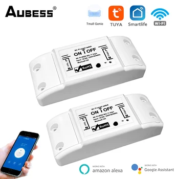 Wifi / Bluetooth Smart Light Switch Smart Home Breaker Tuya Smartlife Aplicație Fără Fir Control De La Distanță Wokrs Cu Alexa De Start Google