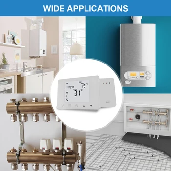 WIFI Termostat Inteligent Termostat Cazan de Gaz /Apă/ Încălzire prin Pardoseală Electric WIFI Controlat de Termostat