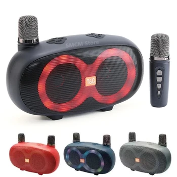Wireless de mare Putere Portabil Microfon Difuzor Bluetooth Sunet de Familie Karaoke Subwoofer Boombox în aer liber Audio Suport TF FM USB