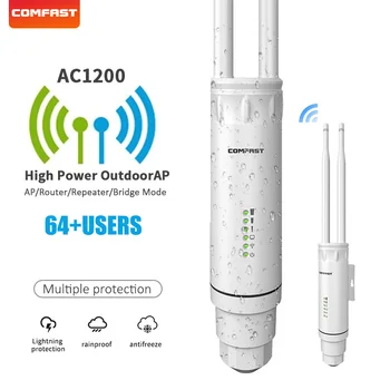 Wireless de mare Putere Repetor wifi AP/Router WIFI 1200Mbps dual-band 2*antene de 5dBi 360°acoperire WiFi în aer liber AP CF-EW74 15