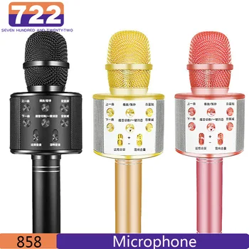 WS858 Portabil Bluetooth Karaoke DJ Microfon Wireless Profesional de Boxe Home KTV Microfon Handheld Mikrofon Micro pentru IOS 10