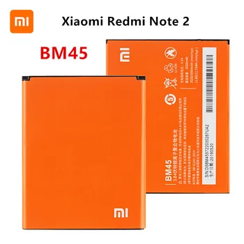 Xiao km 100% Orginal BM45 3060mAh Baterie Pentru Xiaomi Redmi Note 2 Hongmi Nota 2 BM45 de Înaltă Calitate Telefon Înlocuire Baterii 1