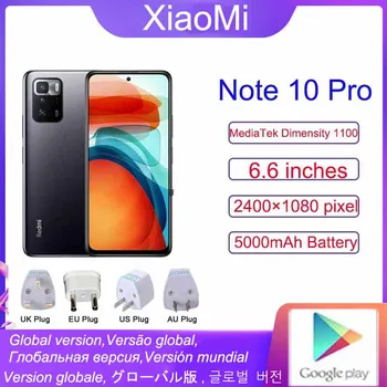 Xiaomi Redmi Nota 10 pro smartphone 5G NFC Smartpone Pocp X3 gt Dimensity 1100 android 11 - 6.5