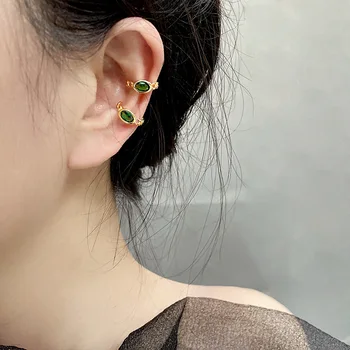 Xingyunday Vintage Placat Cu Lanț Tassel Cercei Clip Pentru Femei Unisex Minimalist Piercing Fals Earbone Manșetă De Ureche Bijuterii Cadouri 16