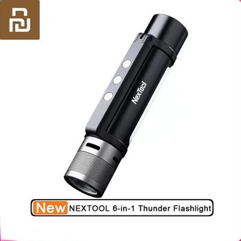 Youpin NEXTOOL 6-în-1 1000lm Dual-lumina Zoomable de Alarmă Lanterna USB-C Reincarcabila Mobile Power Bank Camping Lumina de Lucru 3