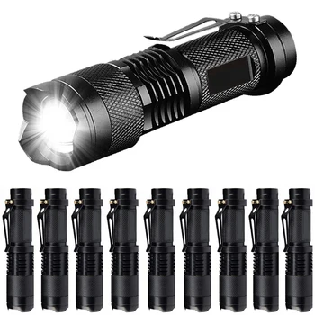 ZK30 Puternic Tactice Mini SK68 3 Moduri Portabil LED lanterna Lanterna 7w 300lm Reglabil Focus Zoom Lumina