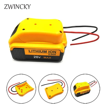 ZWINCKY Baterie adaptor pentru DeWALT 18V/20V Baterie Dock Conector de Alimentare Cu 14 Fire Awg Conectori Adapter Instrument de Accesorii