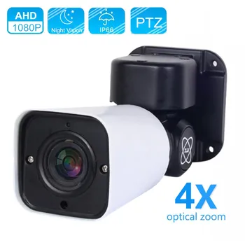 În aer liber HD 2MP Bullet Camera PTZ Pan Tilt Zoom Optic 4X rezistent la apa IP66 IR 50M AHD/TVI/CVI/CVBS 4in1 Camera de Securitate CCTV