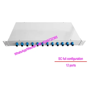 Îngroșat fibră optică cutia de borne 12 port SC cadru de distribuție fibră optică coadă cutie rack tip SC plin de configurare 3