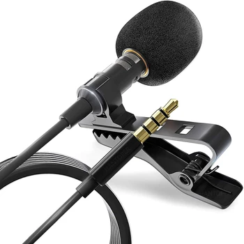 3.5 mm Mini Microfonul de tip Lavaliera Clip de Metal Rever Microfon pentru Telefon Mobil, PC, Laptop prin Cablu Mikrofo/Microfon pentru a Vorbi Vocal Audio