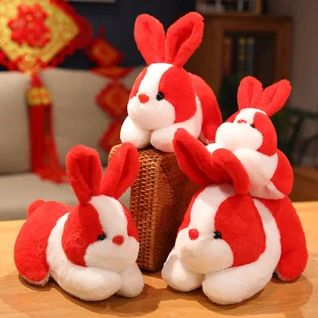 Noi 20cm Kawaii Amuzant Iepure Roșu Jucării de Pluș Animal Minunat Papusa de Plus pentru Copii Copii, Fete Moale Desene animate Perna Cadou